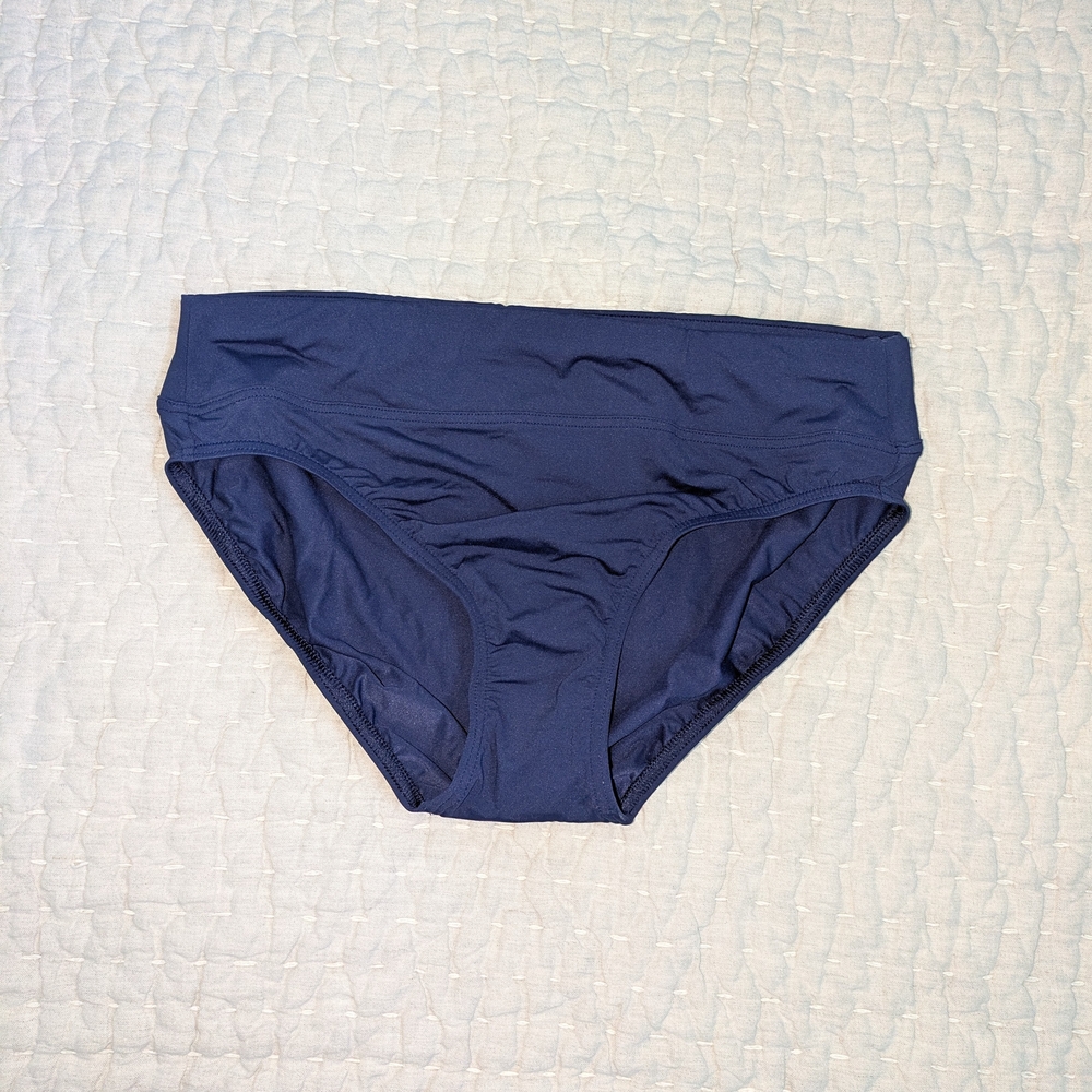 Lands' End Women's Navy Bikini Bottom